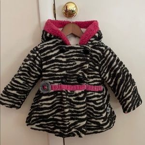 Corky & Company hooded coat for little girls. 18M.